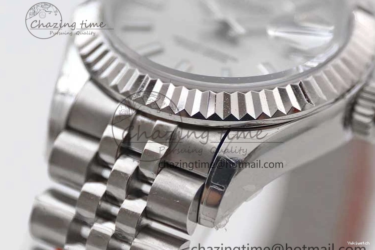 SS on Silver Steel Lady Bracelet 1:1 904L 28 TWF Best Dial DateJust President Edition NH05 0426